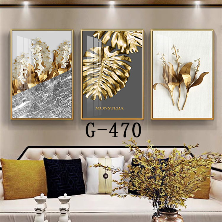 Modern abstract triptych file - G-470