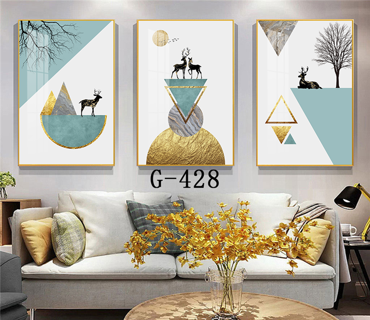 Modern abstract triptych file - G-428