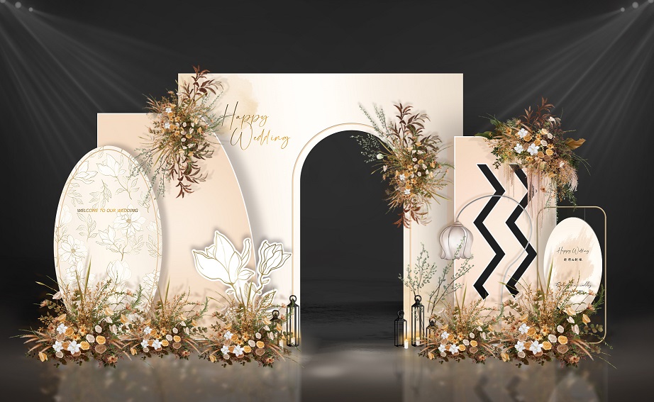 File of Wedding Gate Decoration Backdrops - BD002