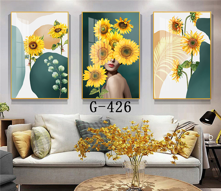 Modern abstract triptych file - G-426