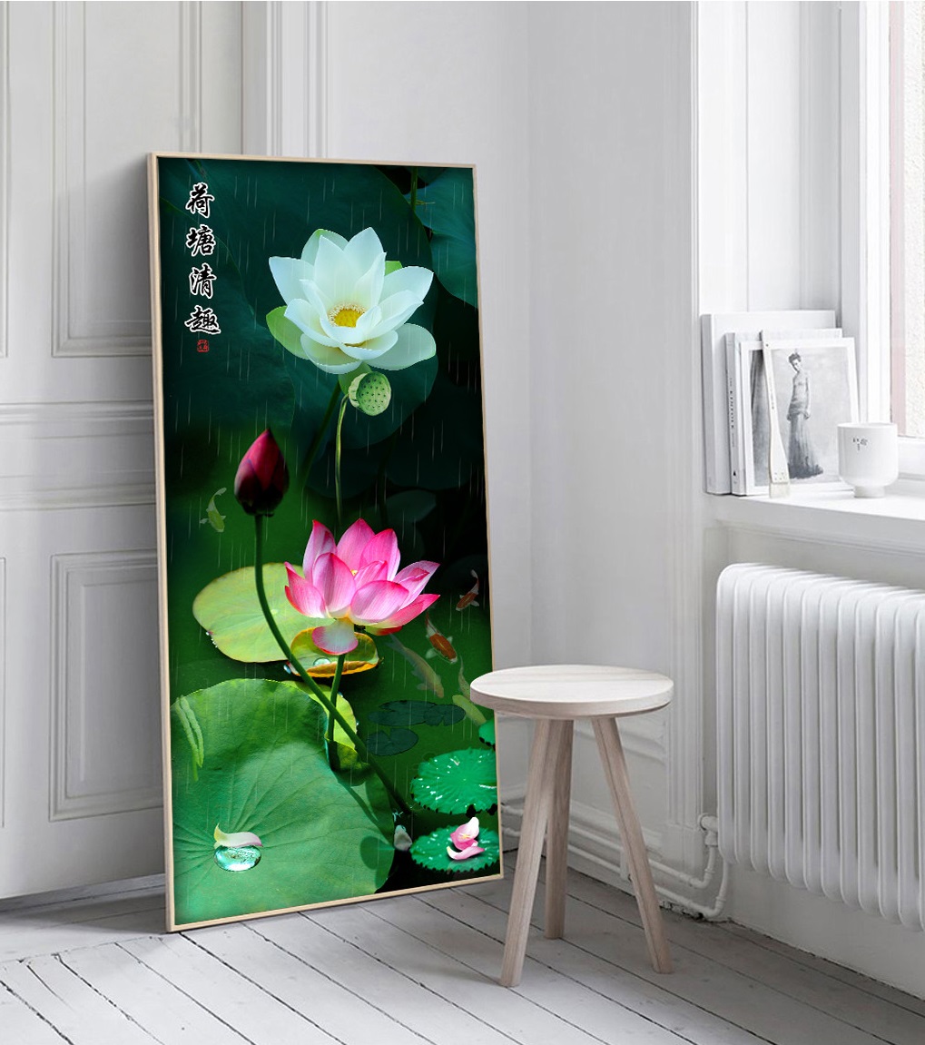 Carp lotus pond picture file - S009