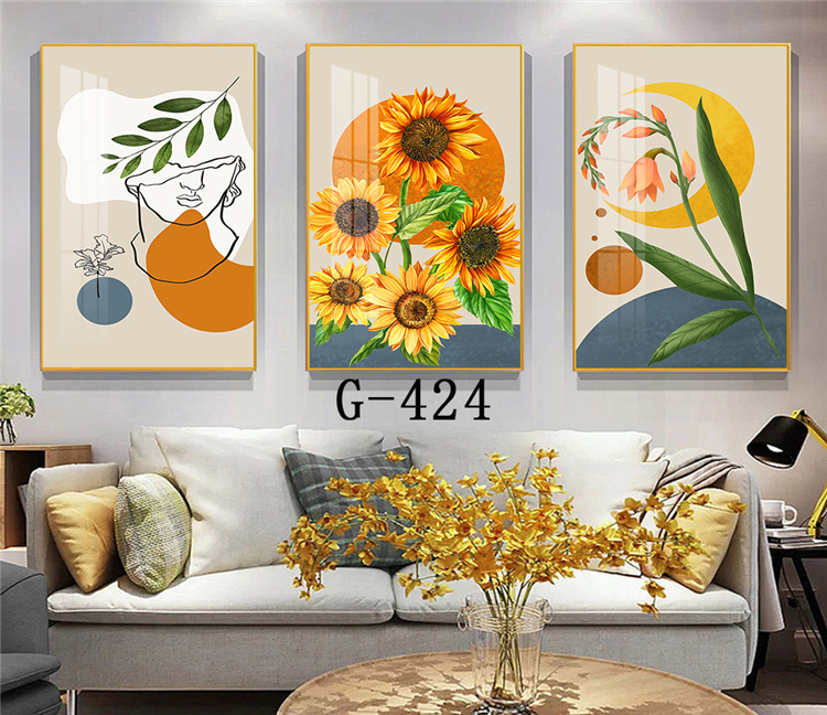 Modern abstract triptych file - G-424